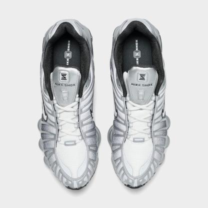 Men's Nithtke Shox TL Casual Shoes - Part 2 - Metallic Silver/Summit White/Wolf Grey/Anthracite/Black - Top view