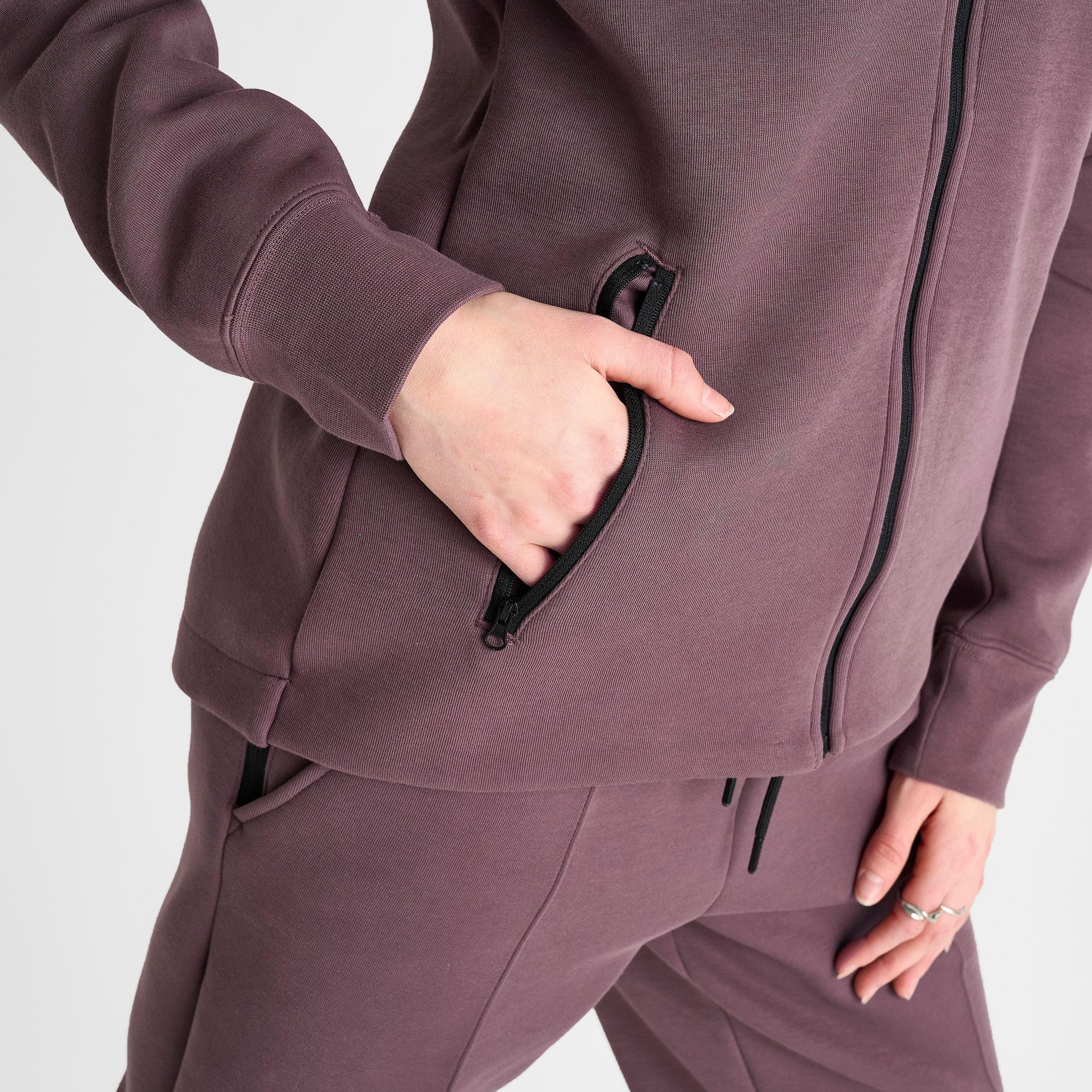 Women's Nithtke Sportswear Tech Fleece Windrunner Full-Zip Hoodie - Tattoo/Black