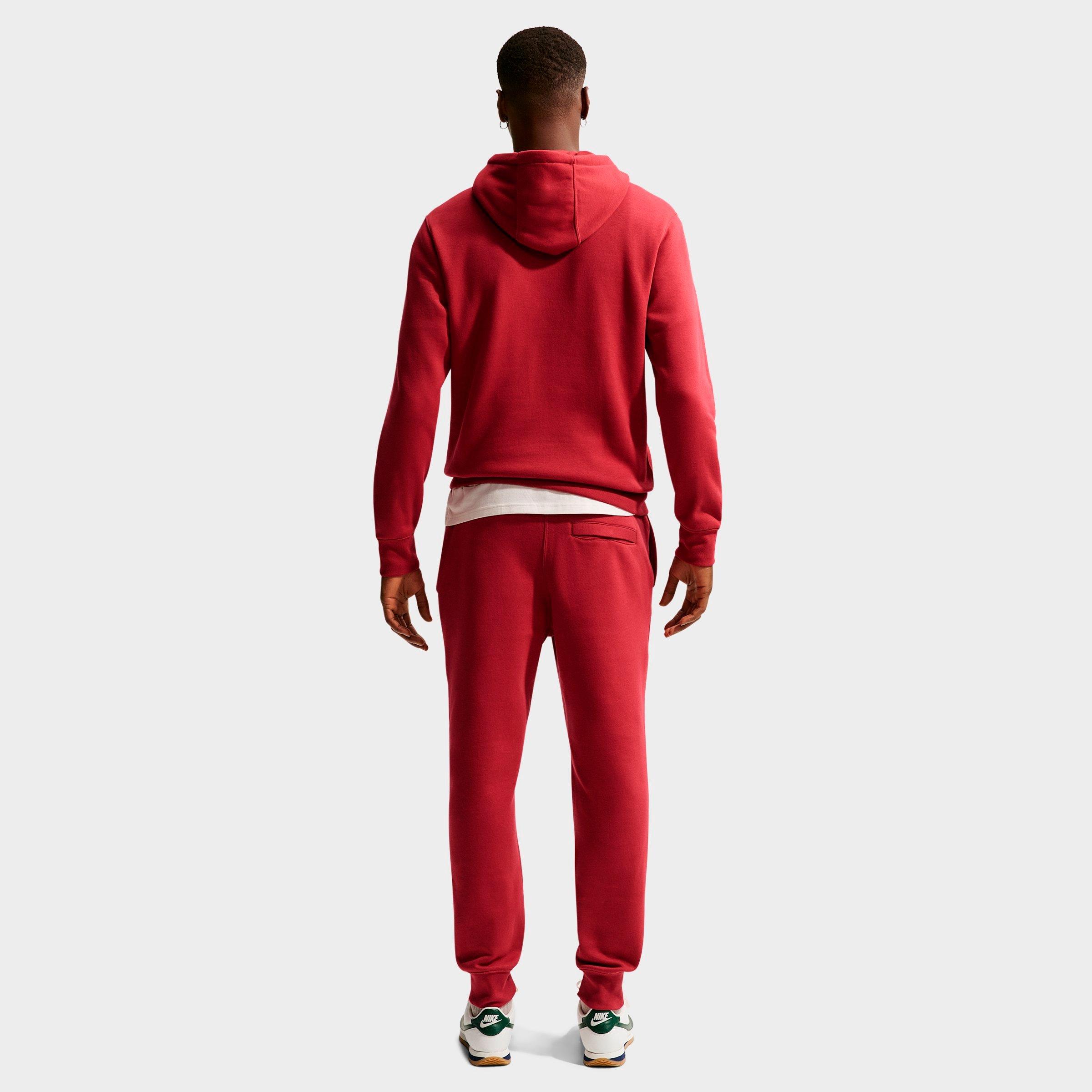 Men's Nithtke Club Fleece Premium Embroidered Pullover Hoodie - Part 2 - Team Crimson/Team Crimson/White