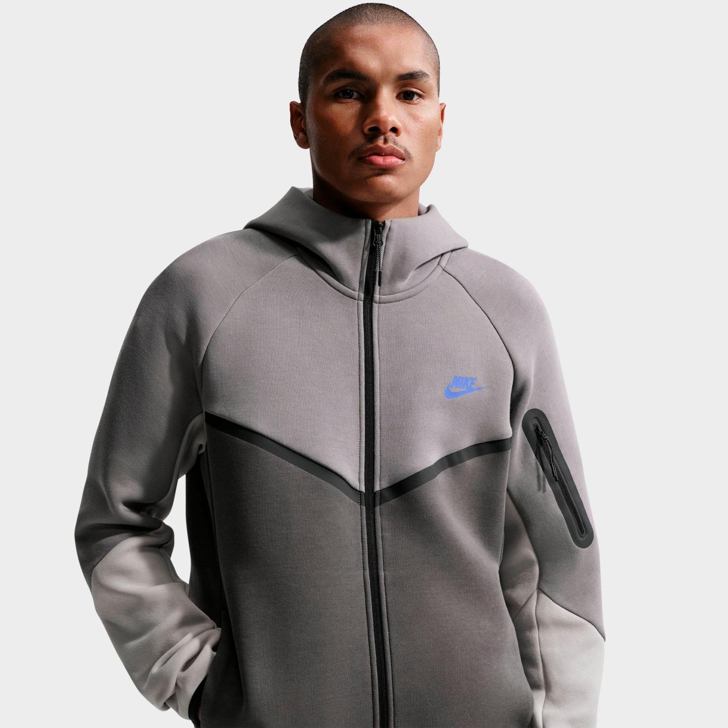 Men's Nithtke Tech Fleece Windrunner Full-Zip Hoodie - Part 2 - Pencil Point/Medium Ash/College Grey/Sapphire