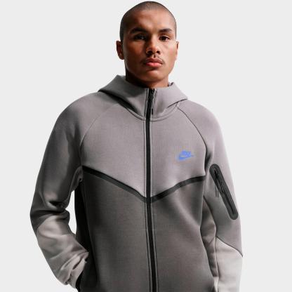Men's Nithtke Tech Fleece Windrunner Full-Zip Hoodie - Part 2 - Pencil Point/Medium Ash/College Grey/Sapphire