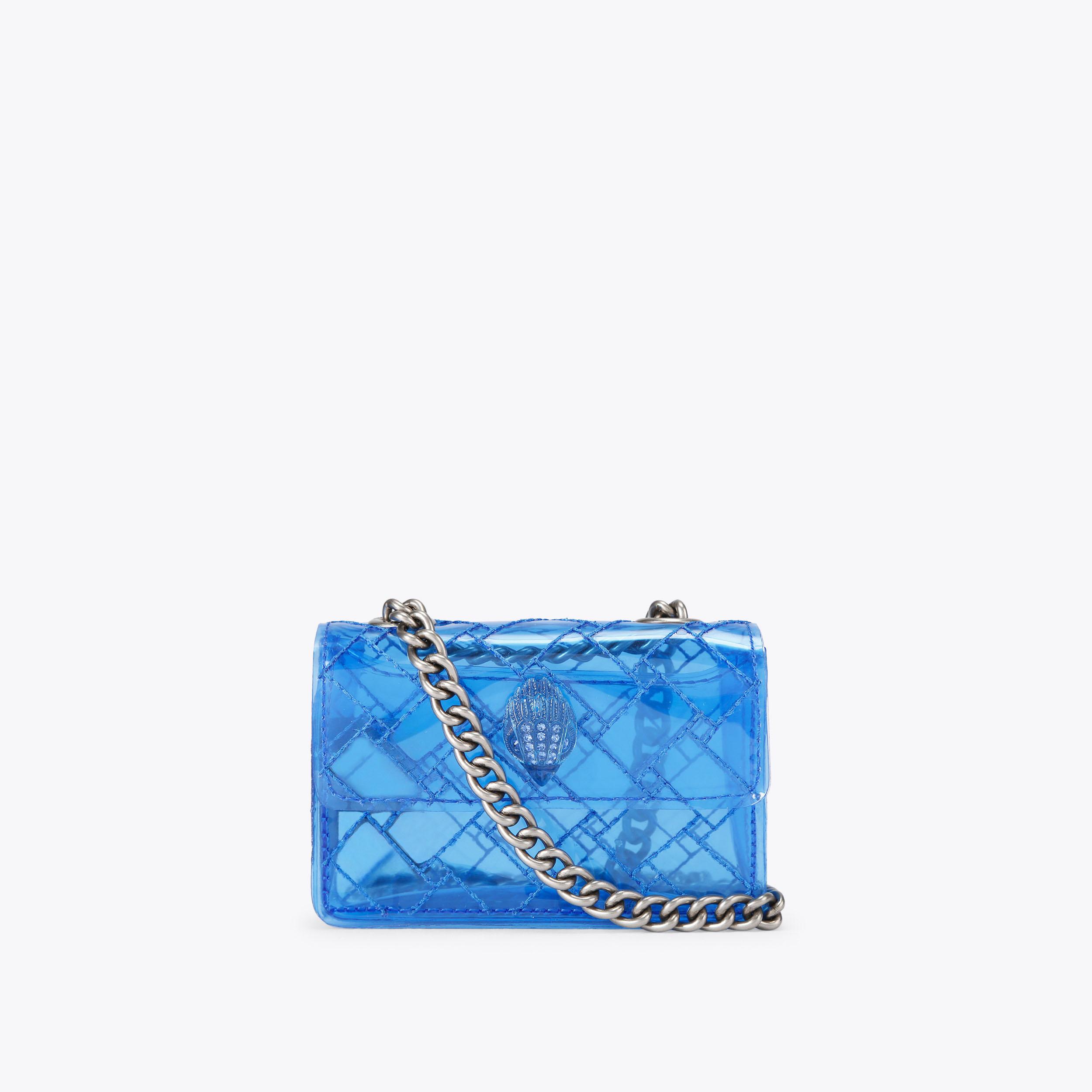 Kurt Geiger London Micro Vinyl Kensington Bag - Blue