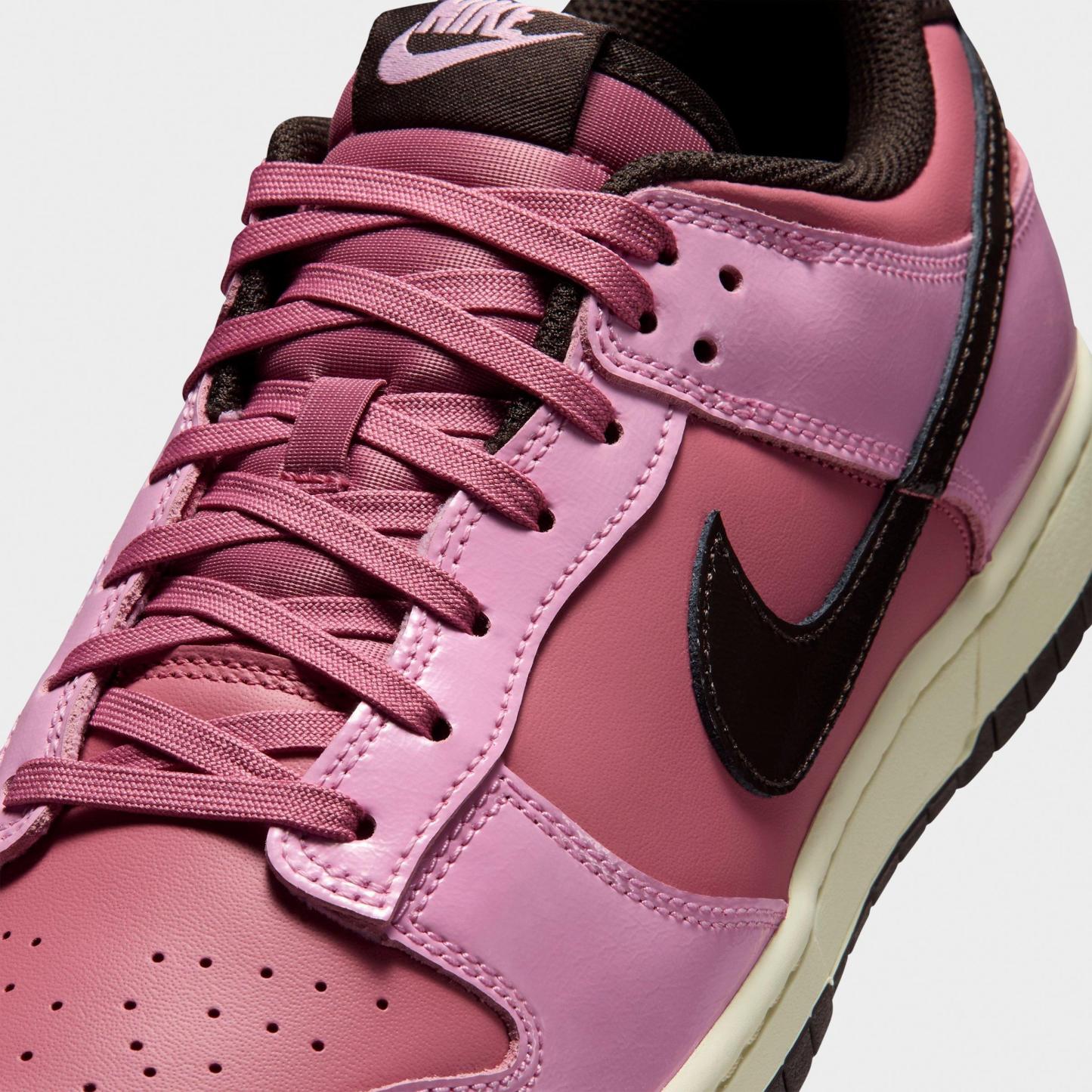 Men's Nithtke Dunk Low Retro Casual Shoes - Part 2 - Pink Rise/Elemental Pink/Beach/Velvet Brown - Detail shot
