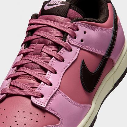 Men's Nithtke Dunk Low Retro Casual Shoes - Part 2 - Pink Rise/Elemental Pink/Beach/Velvet Brown - Detail shot