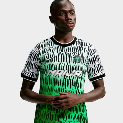 Men's Nike Nigeria x Slawn Academy Pro Soccer Top - Black/White