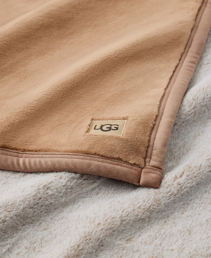 UGG® Salt Creek Reversible Throw, 50" x 70" - Sandalwood
