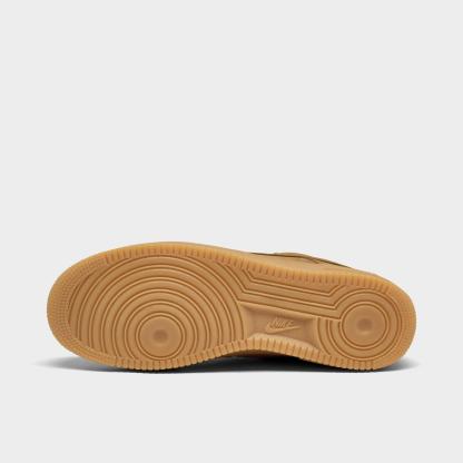 Men's Nike Air Force 1 '07 WB Casual Shoes - Flax/Wheat/Gum Light Brown/Black