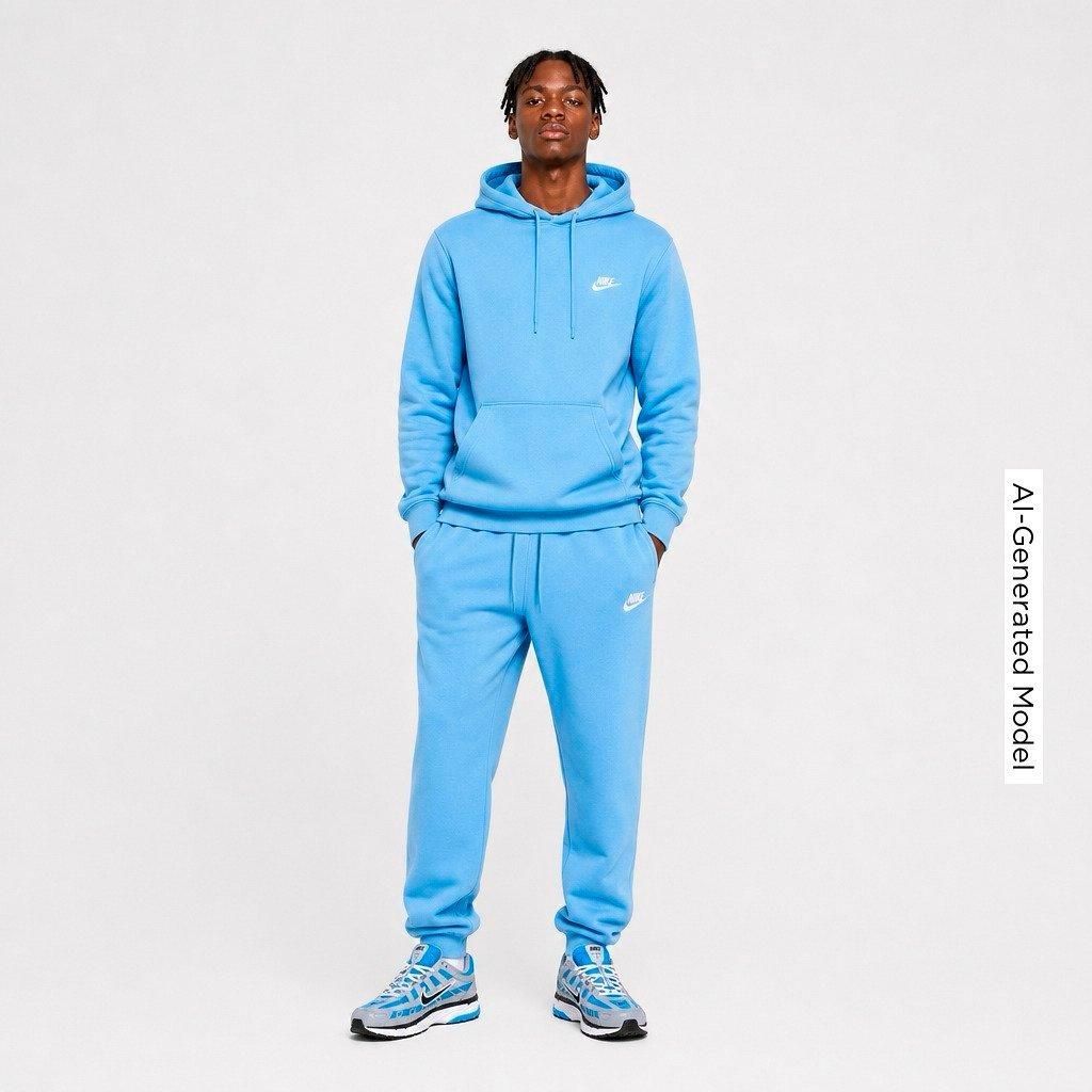 Men's Nithtke Club Fleece Premium Jogger Pants - Part 1 - Football Blue/Football Blue/White