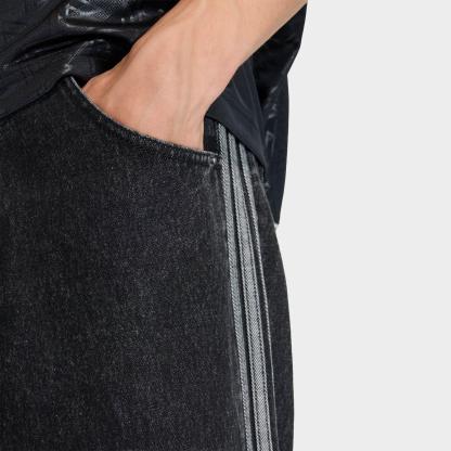 Men's adidas Originals Adicolor Firebird Denim Pants - True Black Denim