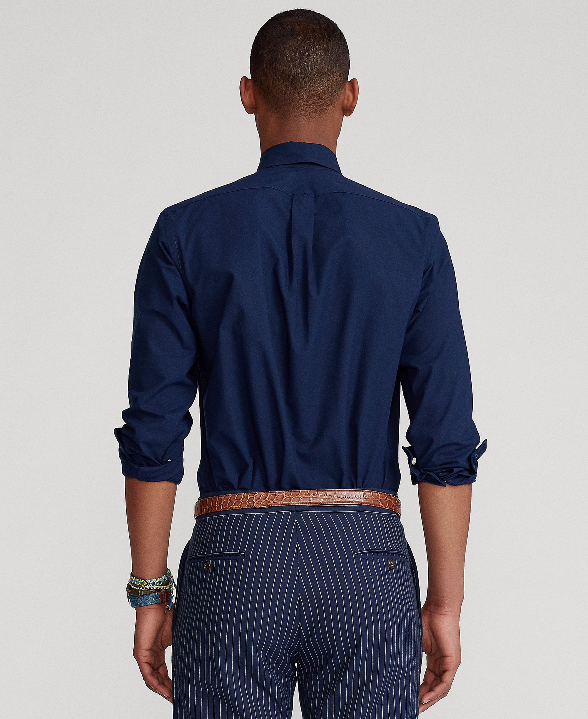 Polo Ralph Lauren Men's Stretch Poplin Shirt - Newport Navy