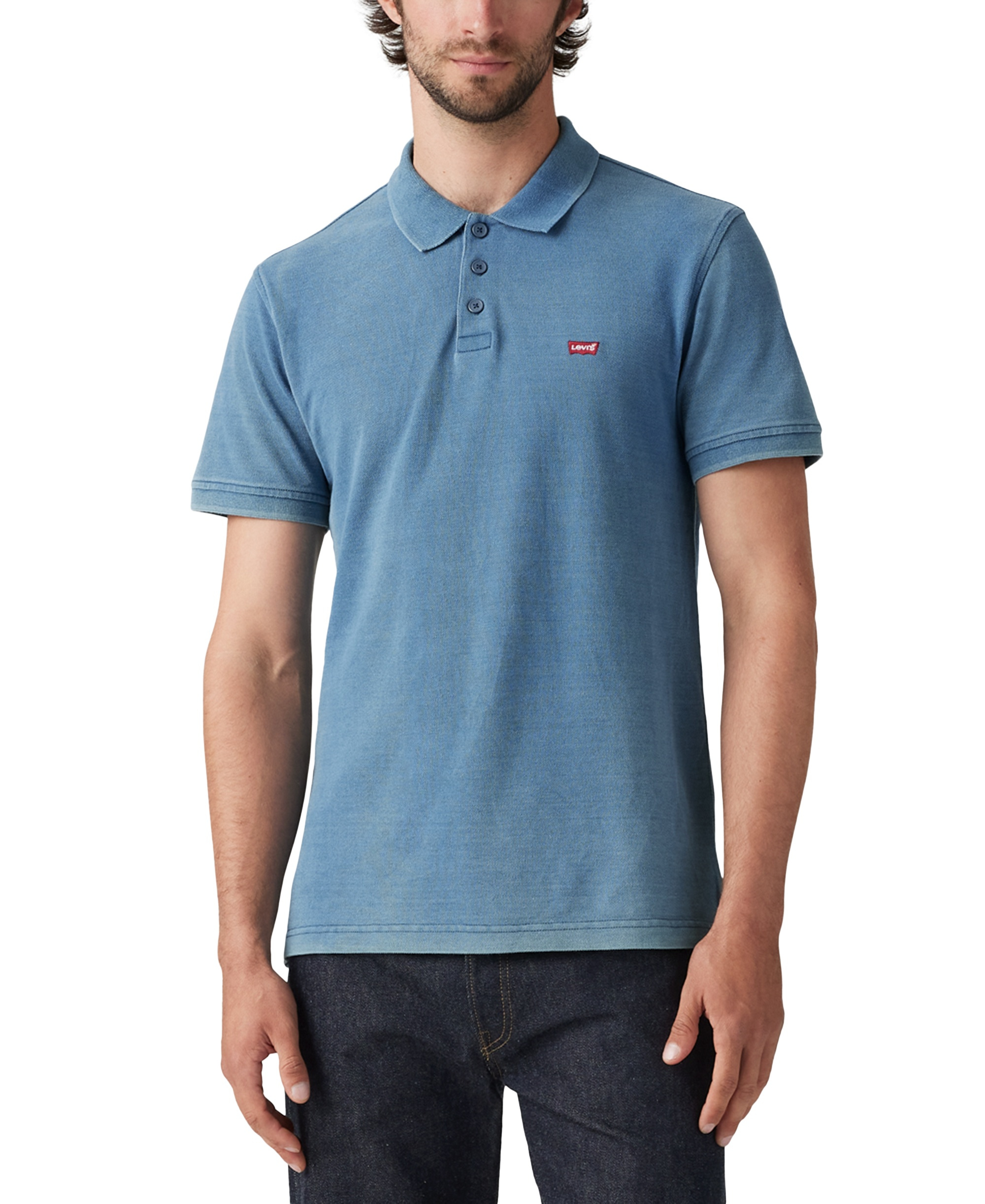 Levi's Men's Housemark Regular-Fit Polo Shirt - Indigo