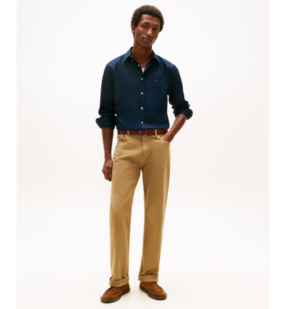 Tommy Hilfiger Men's Regular-Fit Stretch Poplin Button-Down Shirt - Desert Sky