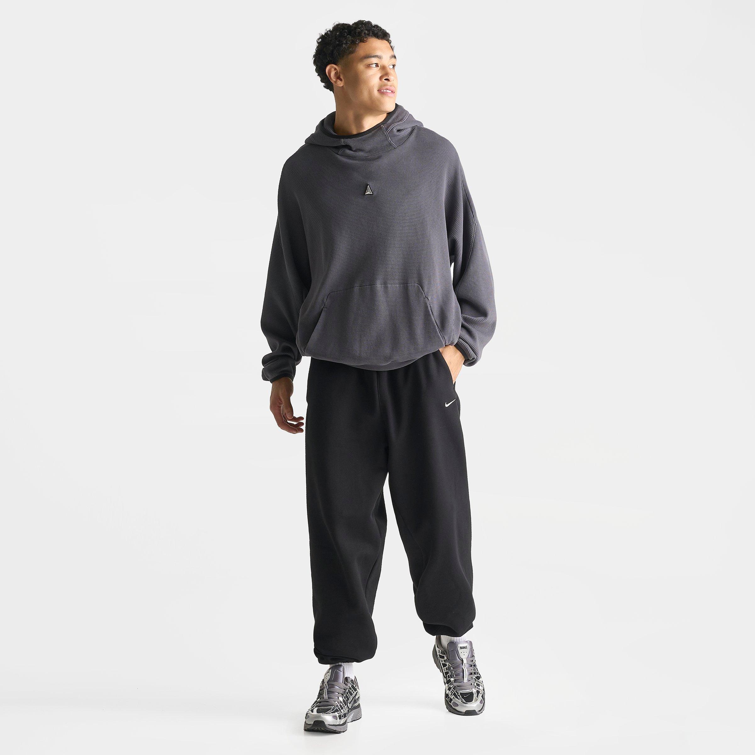 Men's Nithtke Solo Swoosh Cuffed Sweatpants - Black/Sail