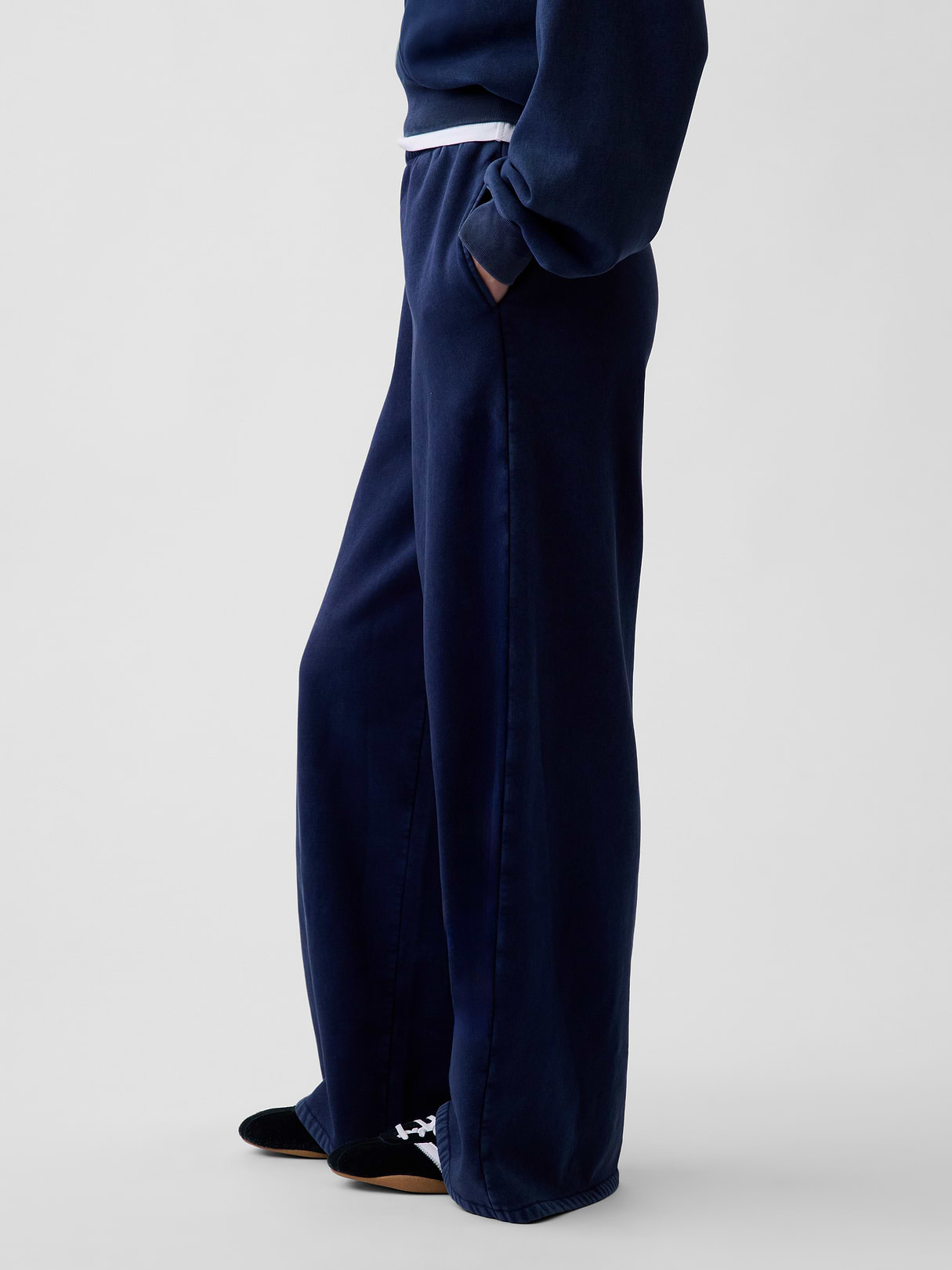 VintageSoft Baggy Sweatpants - Tapestry navy blue