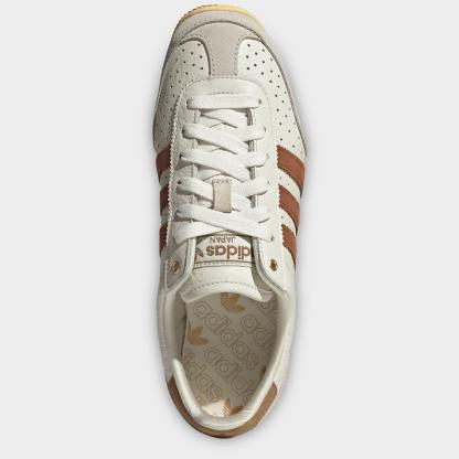 Women's adidas Originals Japan Casual Shoes - Part 2 - Off White/Dusky Bronze/Brown Desert - Top view