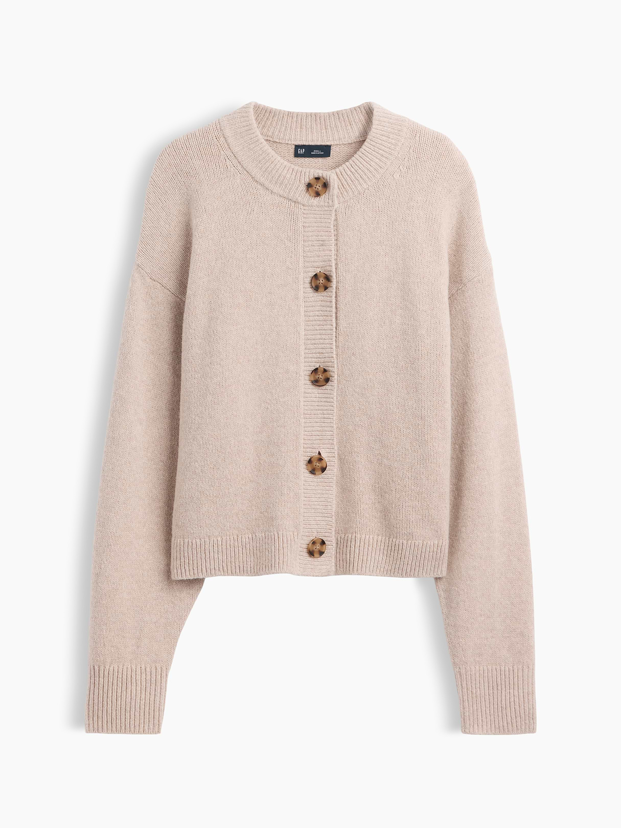CashSoft Oversized Chunky Cardigan - Cobblestone beige