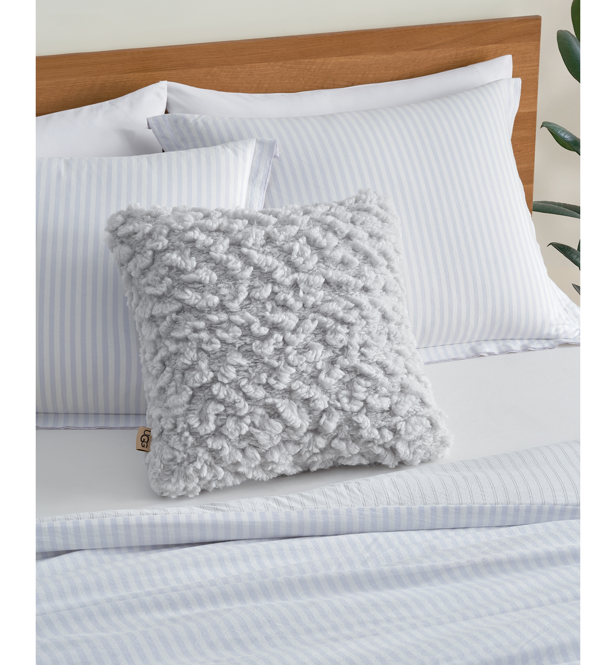 UGG® Shira Textured Decorative Pillow, 20" x 20" - Stone