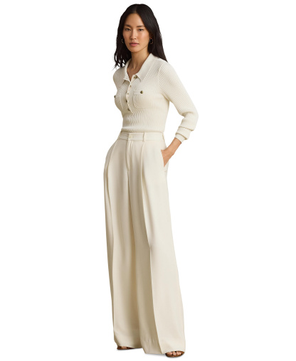 Lauren Ralph Lauren Women's High-Rise Wide-Leg Pants