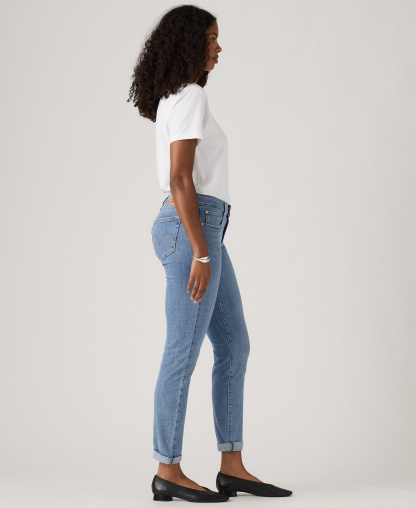 Levi's Women's Relaxed Boyfriend Tapered Leg Jeans - Lapis Topic