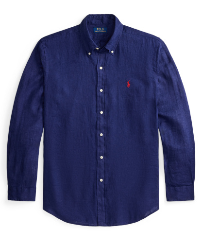 Polo Ralph Lauren Men's Classic-Fit Linen Shirt - New Classic Navy