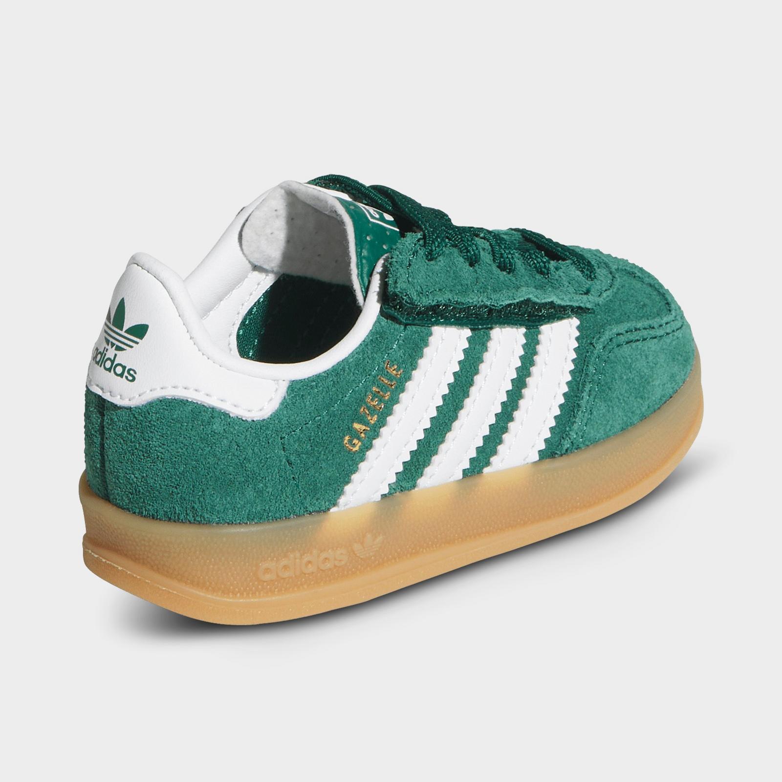 Kids' Toddler adidas Originals Gazelle Comfort Closure Casual Shoes - Collegiate Green/Cloud White/Gum - view 4