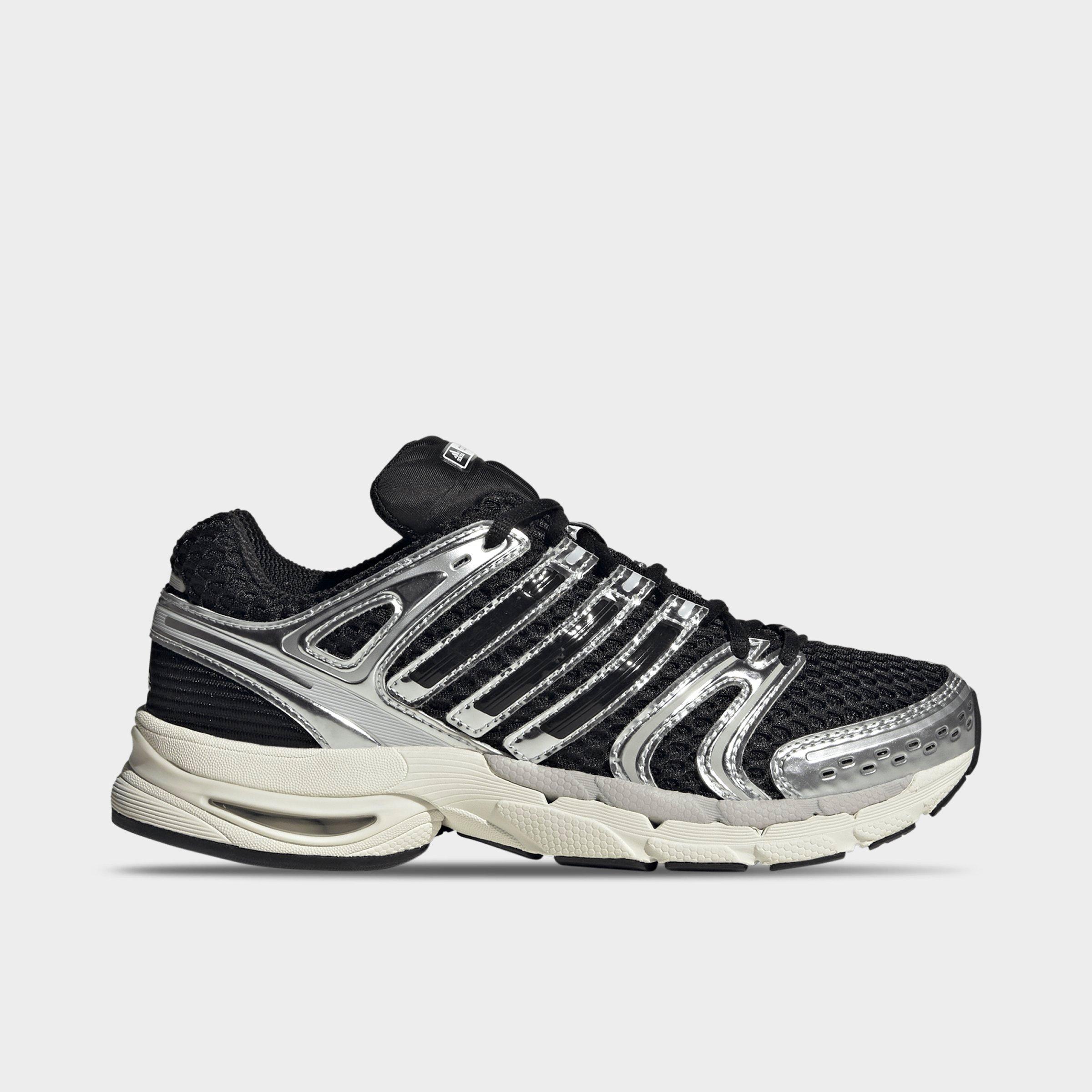 Women's adidas Adistar Control 5 Pony Print Casual Shoes - Part 3 - Core Black/Grey One/Off White - Left shoe facing left. Outside of the shoe.