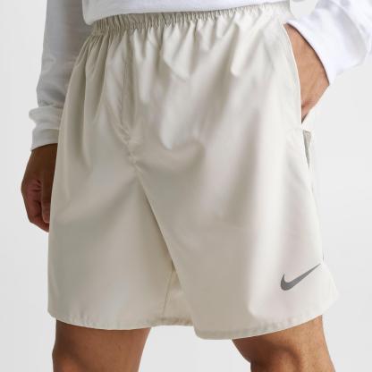 Men's Nithtke Dri-FIT Challenger Brief-Lined 7" Running Shorts - Light Bone/Dark Stucco