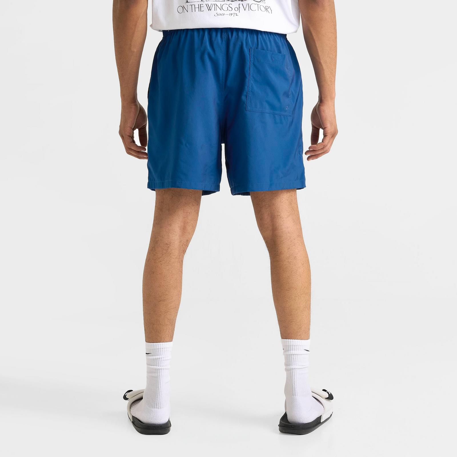 Men's Nike Club Woven 6" Flow Shorts - Court Blue/White
