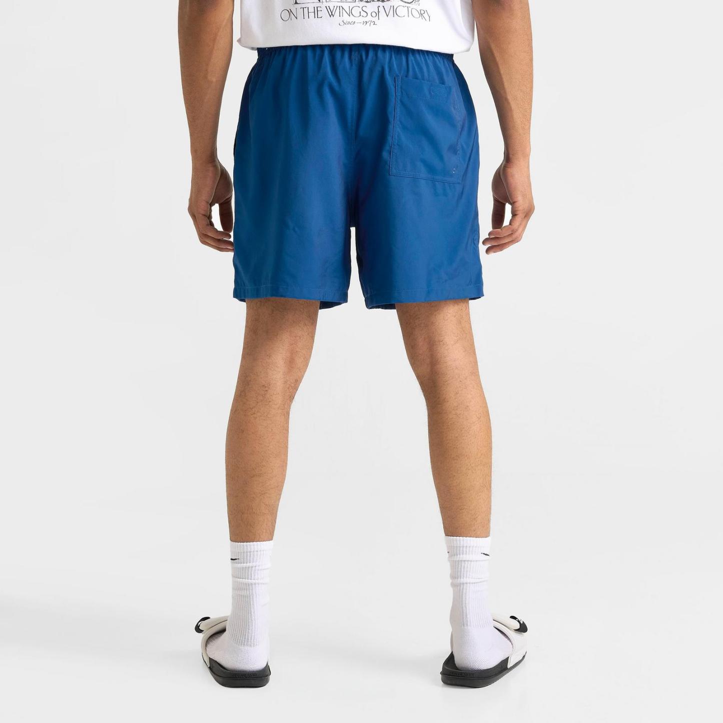 Men's Nike Club Woven 6" Flow Shorts - Court Blue/White