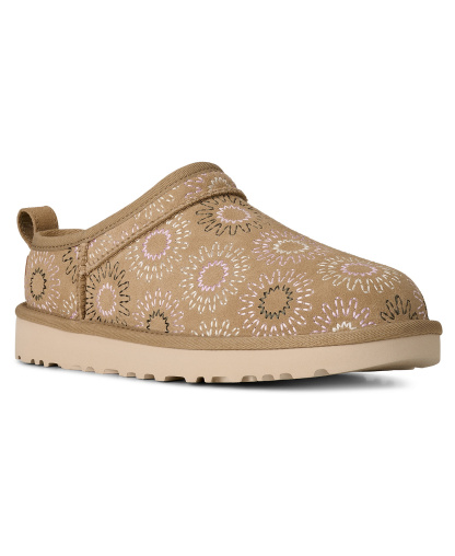 UGG® Women's Classic Micro Sun Stitch Slip-On Slippers - Mustard Seed