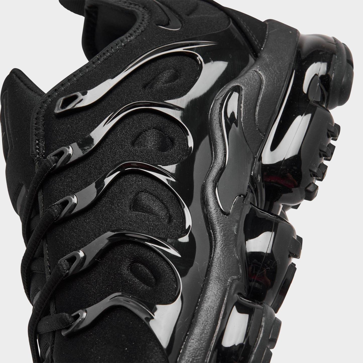 Men's Nithtke Air VaporMax Plus Running Shoes - Part 1 - Black/Black/Dark Grey - Detail shot