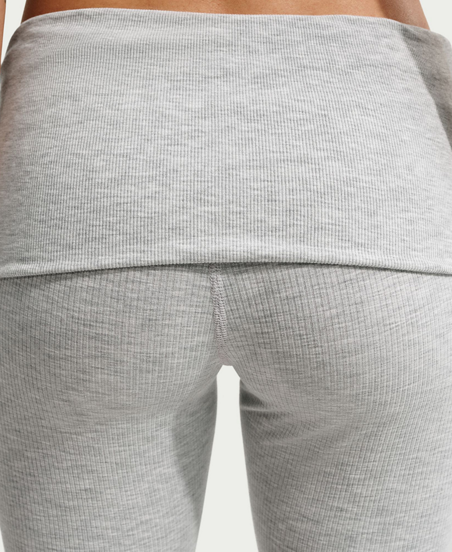 Nike Women's Sportswear Chill Knit Mid-Rise Tight Ribbed Pants - Wolf Grey/htr/white