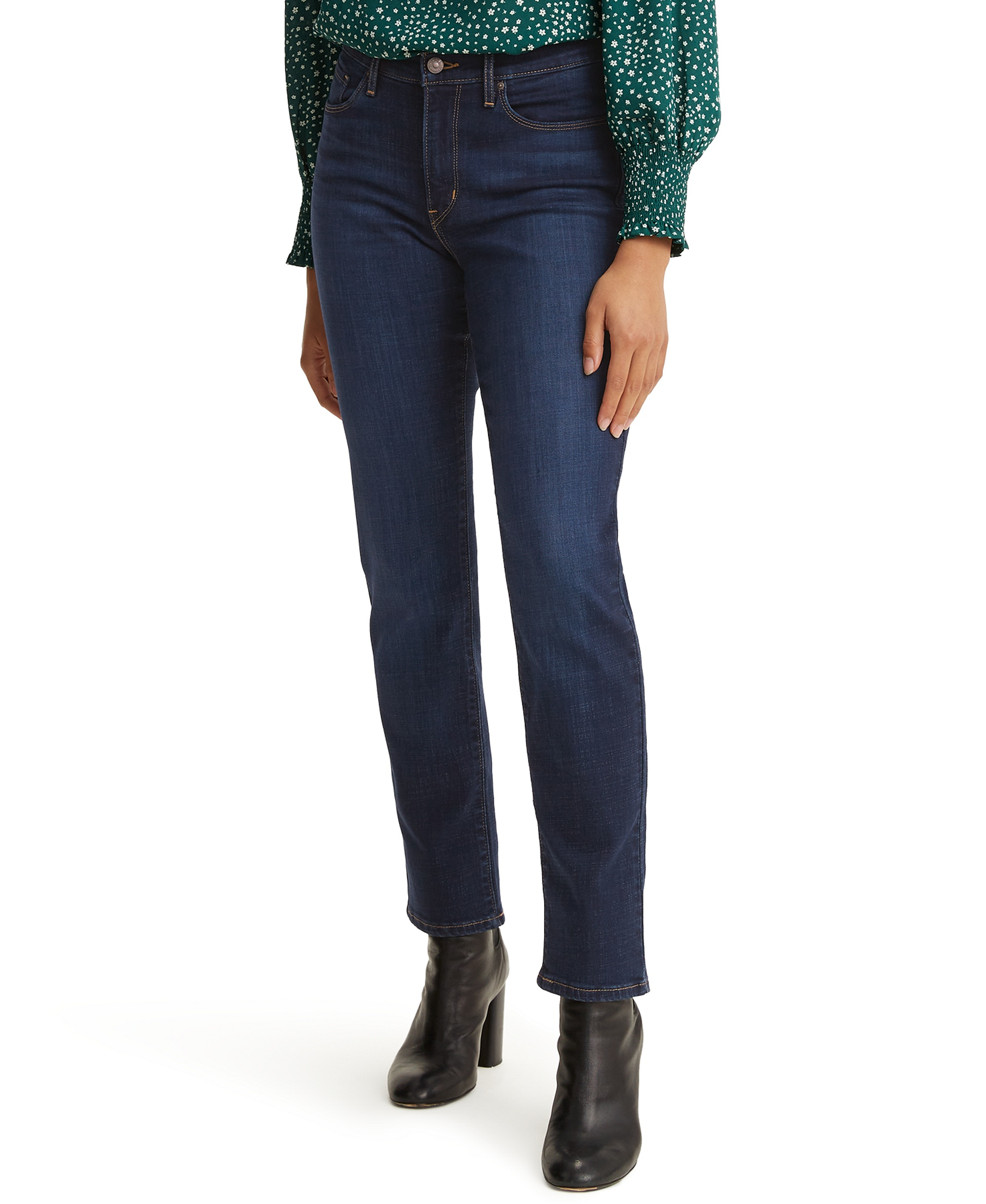 Levi's Women's Classic Mid-Rise Straight-Leg Jeans - Colbat Haze