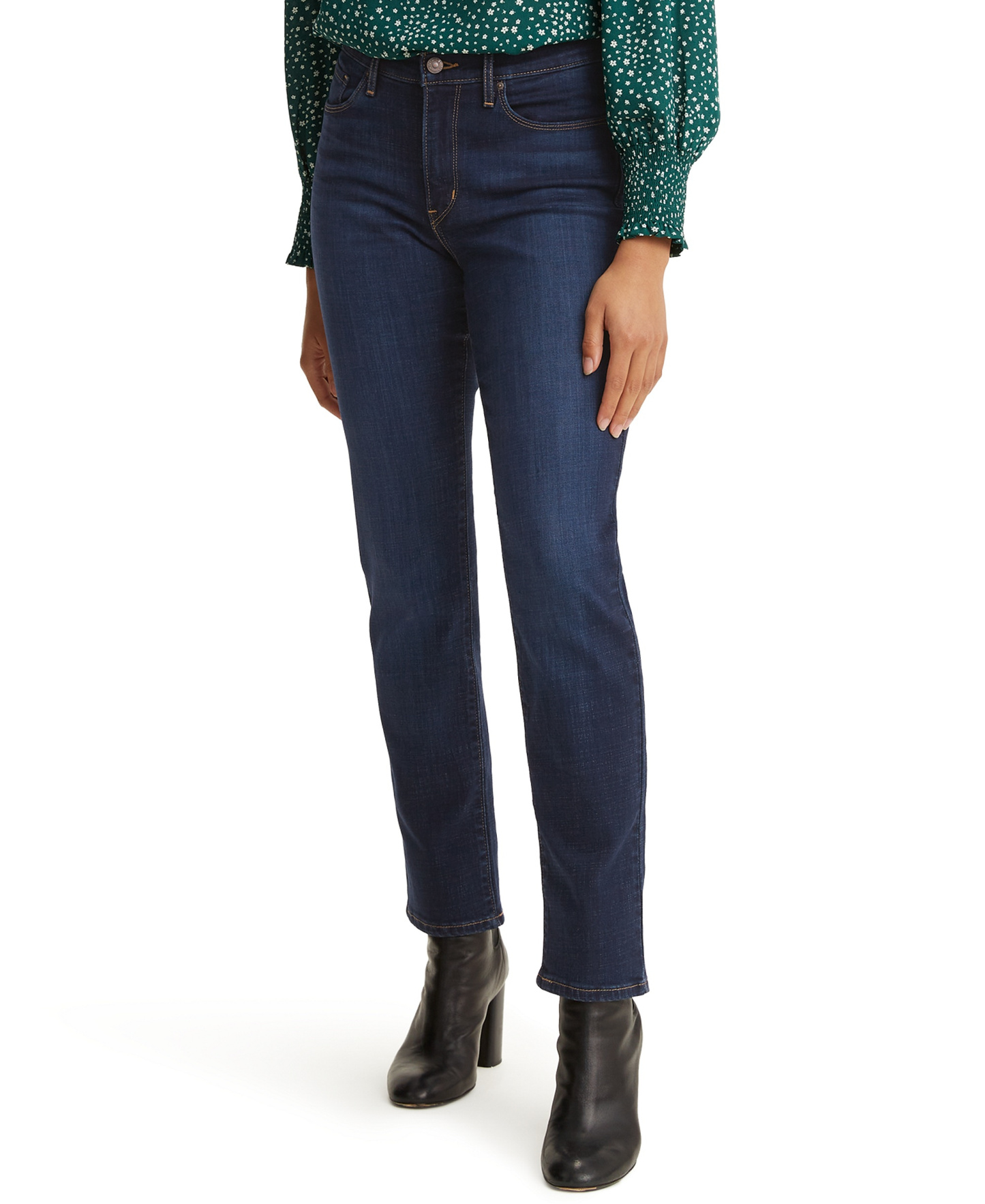 Levi's Women's Classic Mid-Rise Straight-Leg Jeans - Colbat Haze