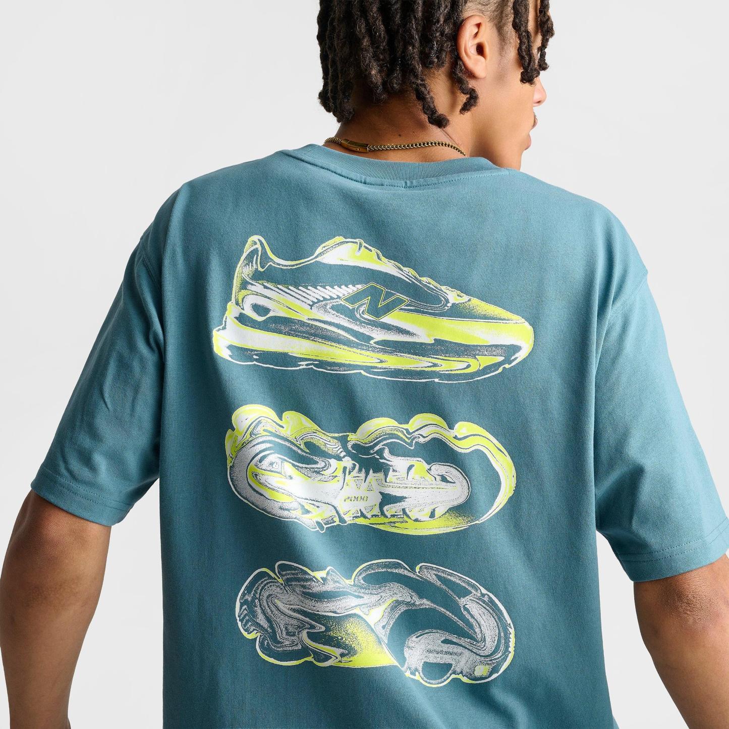Men's New Balance Heat Map 2000 T-Shirt - Teal - view 5