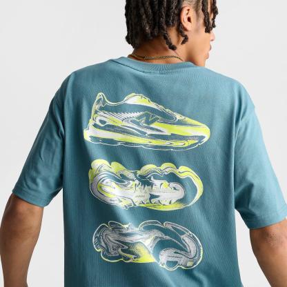 Men's New Balance Heat Map 2000 T-Shirt - Teal - view 5