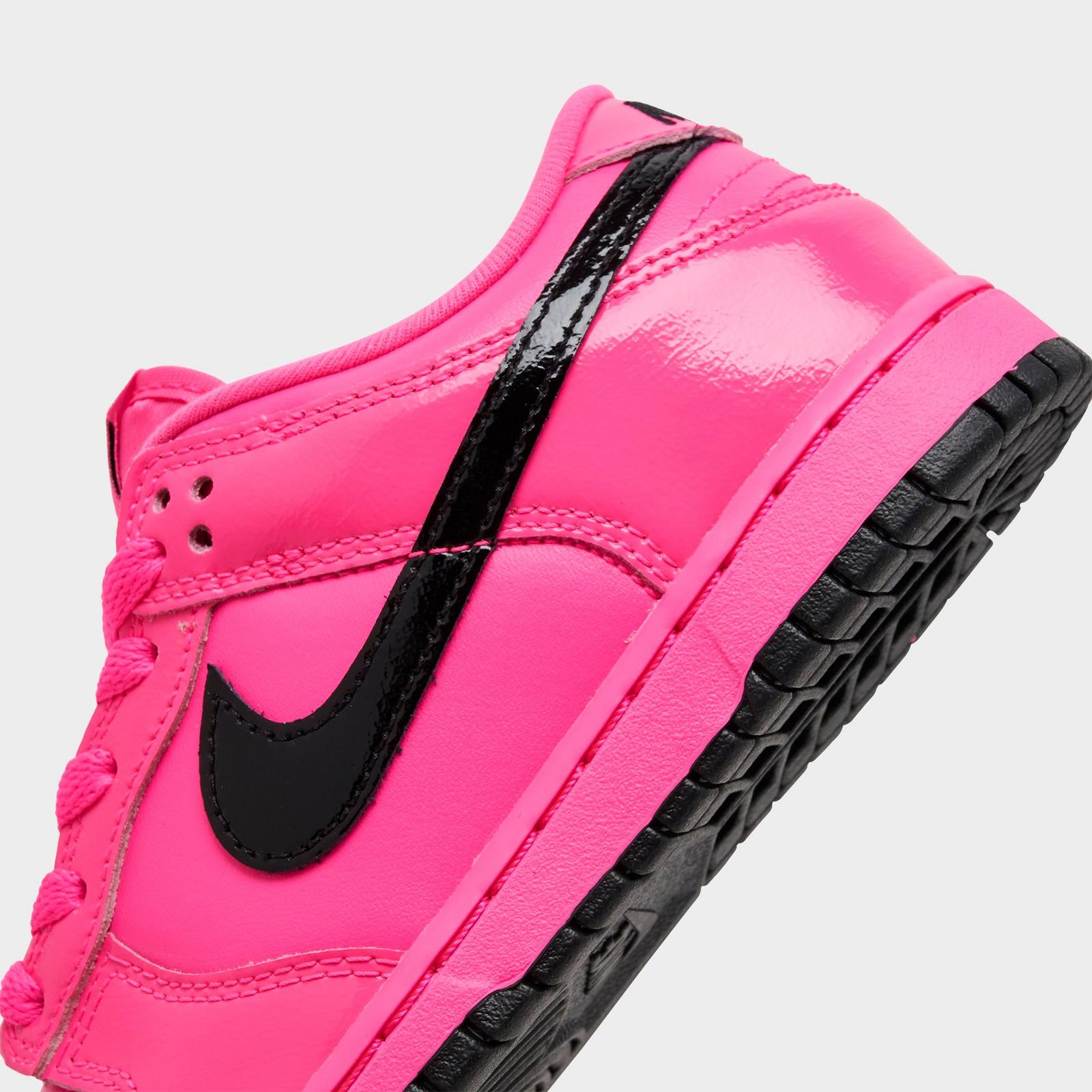 Little Kids' Nike Dunk Low Casual Shoes - Pink Blast/Pink Blast/Black