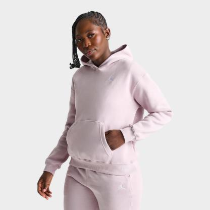 Women's Jordan Brooklyn Fleece Hoodie - Particle Rose/White - view 1