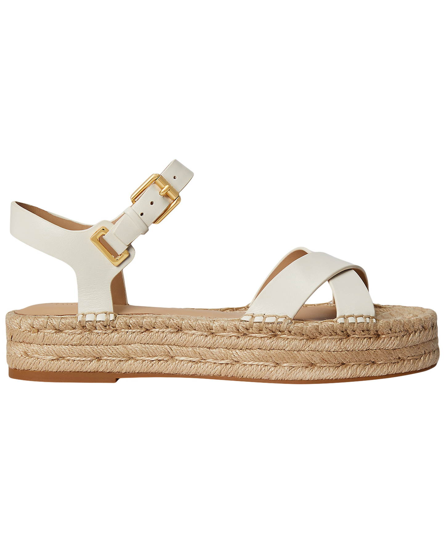 Lauren Ralph Lauren Women's Emeryn Espadrilles Sandals - Soft White
