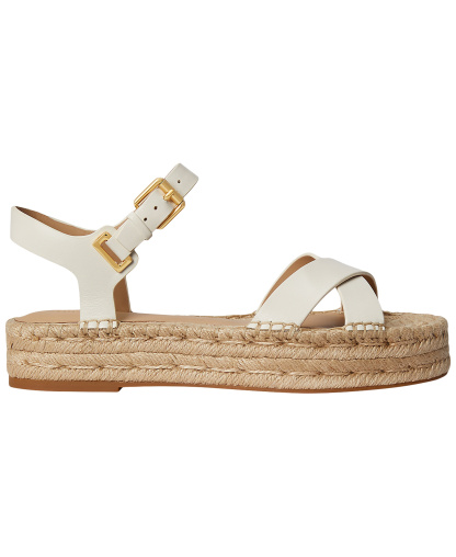 Lauren Ralph Lauren Women's Emeryn Espadrilles Sandals - Soft White