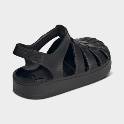 Little Kids' adidas Originals Superstar Sandals - Black/Black/Black - view 4