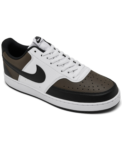 Nike Men's Court Vision Low Casual Sneakers from Finish Line - Baroque Brown, Black