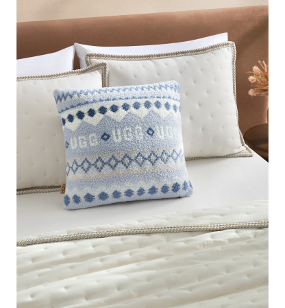 UGG® Polaris Knit Pillow, 20" x 20" - Light Blue