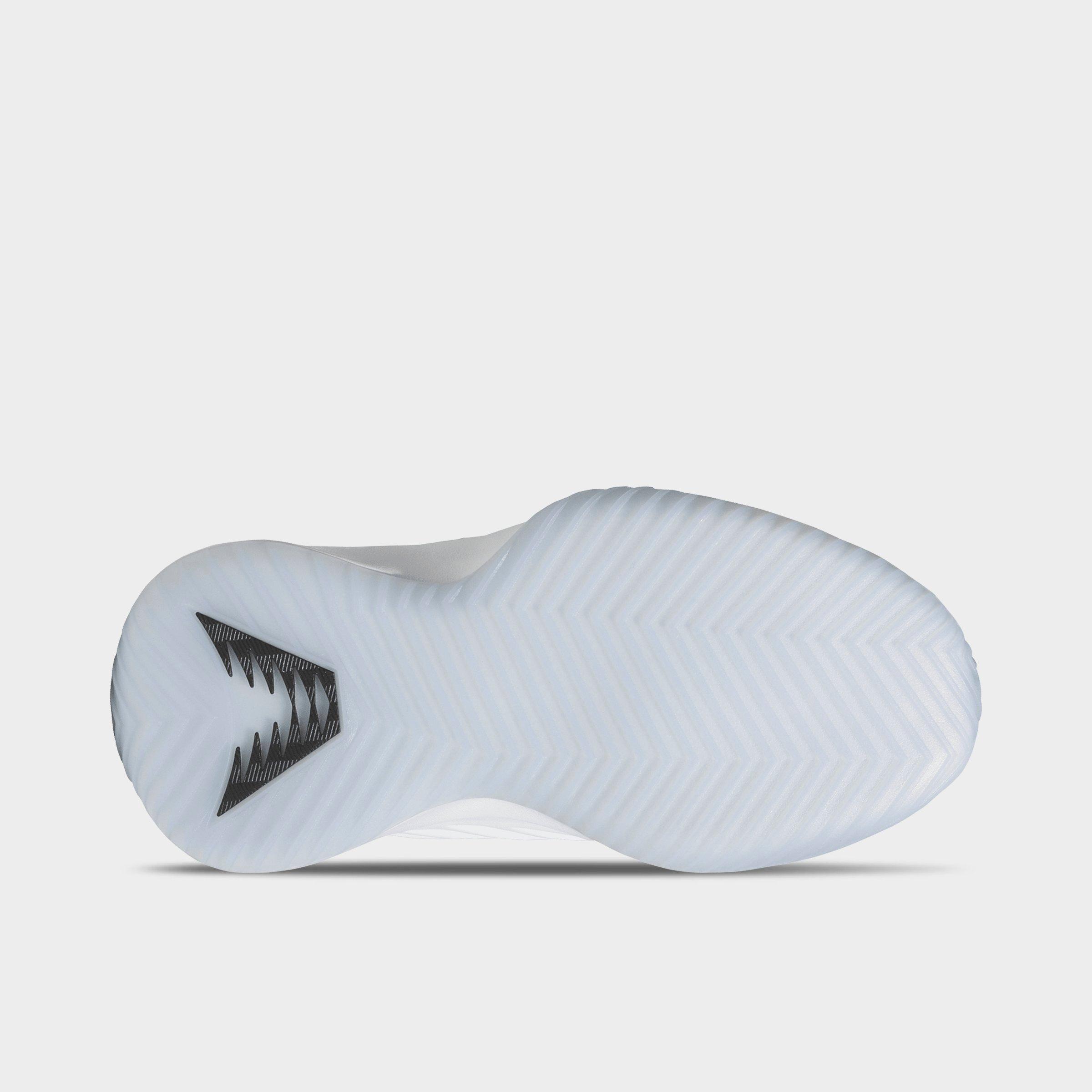 Big Kids' adidas Believe That 1 Basketball Shoes - Cloud White/Core Black/Cloud White - Bottom view