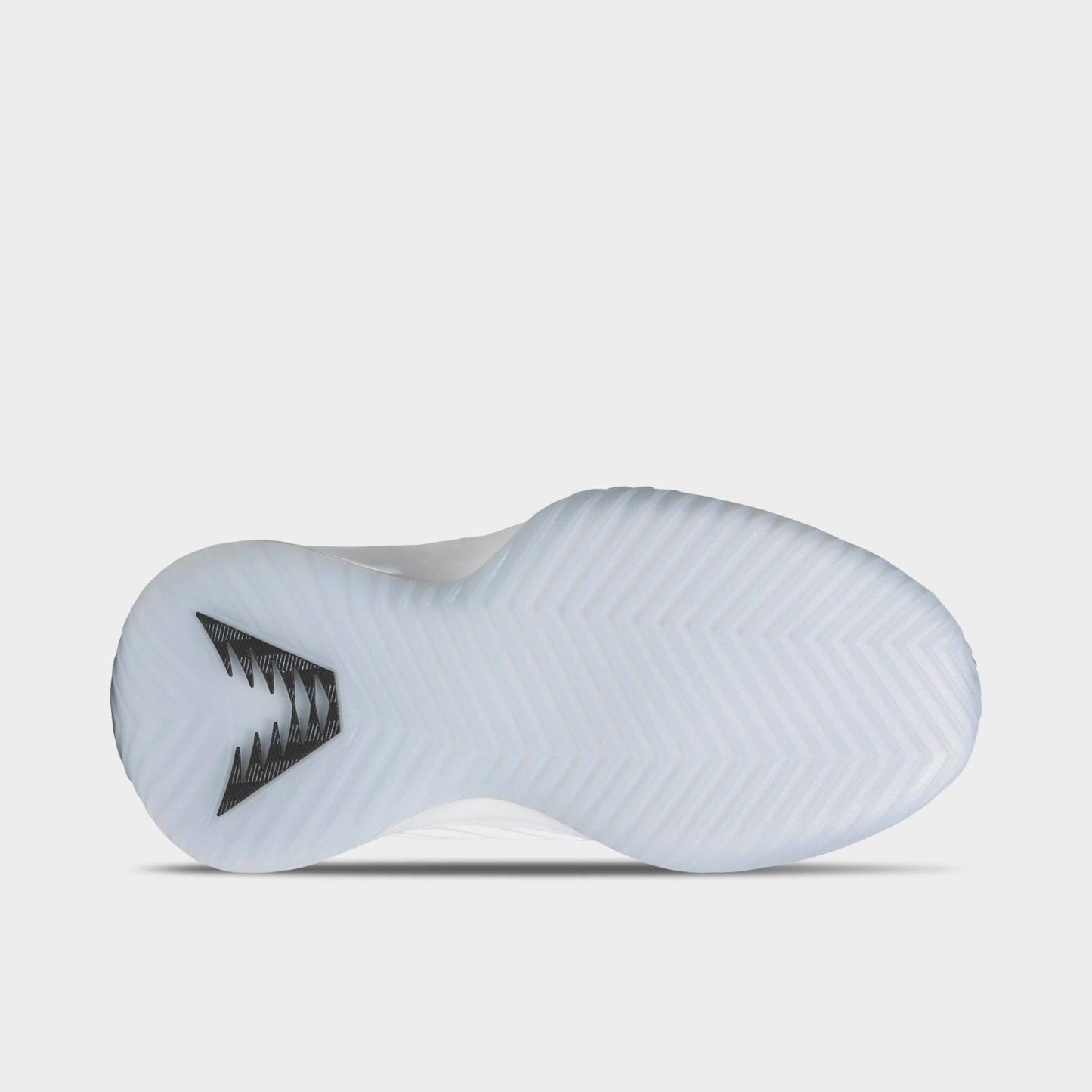 Big Kids' adidas Believe That 1 Basketball Shoes - Cloud White/Core Black/Cloud White - Bottom view