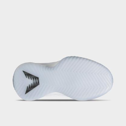 Big Kids' adidas Believe That 1 Basketball Shoes - Cloud White/Core Black/Cloud White - Bottom view
