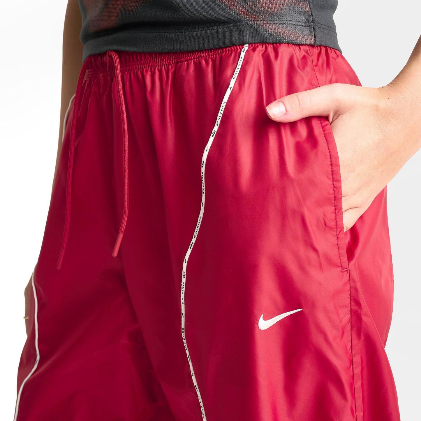 Women's Nithtke Sportswear Mid-Rise Repel Woven Pants - Tough Red/Sail/Sail