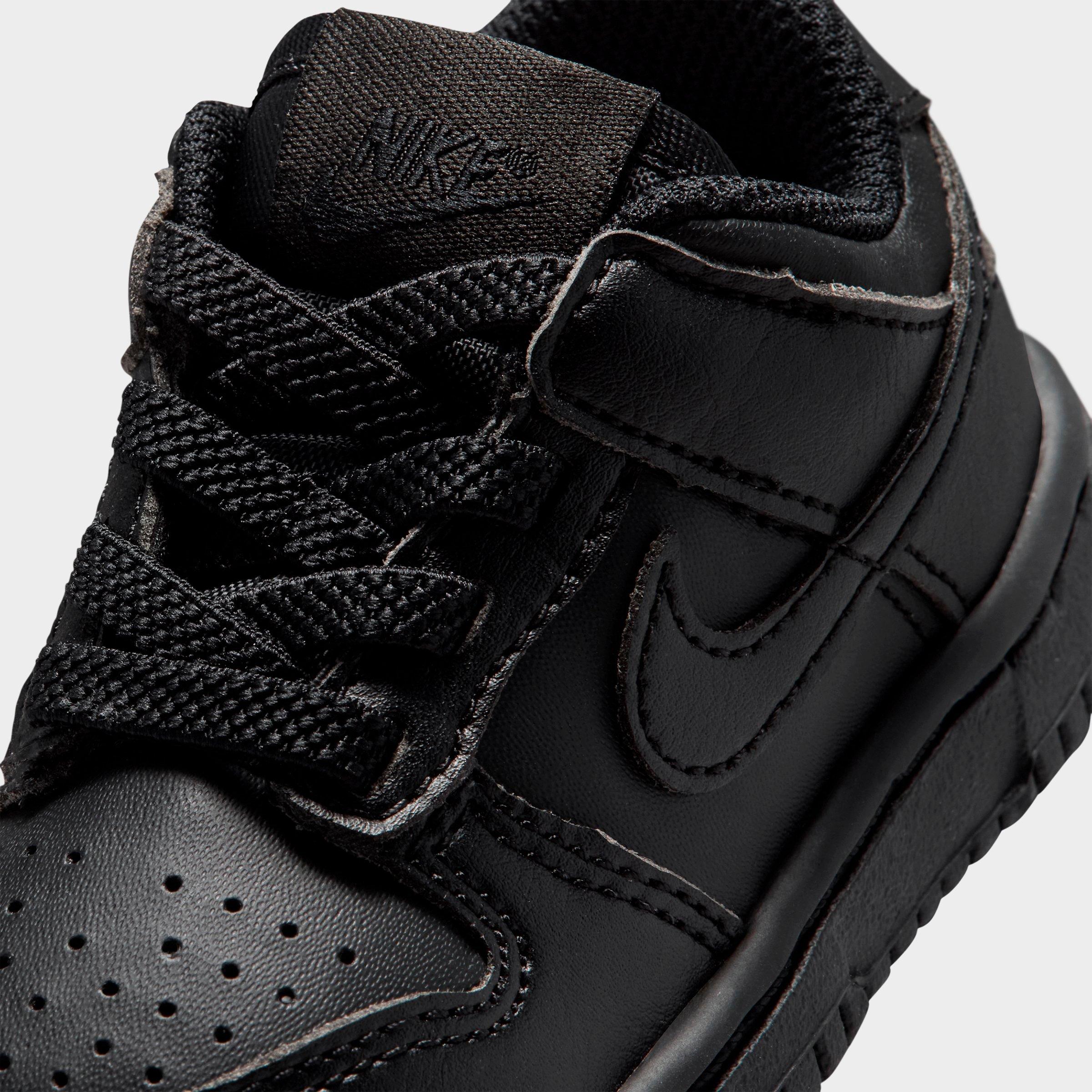Kids' Toddler Nithtke Dunk Low Casual Shoes - Black - Detail shot
