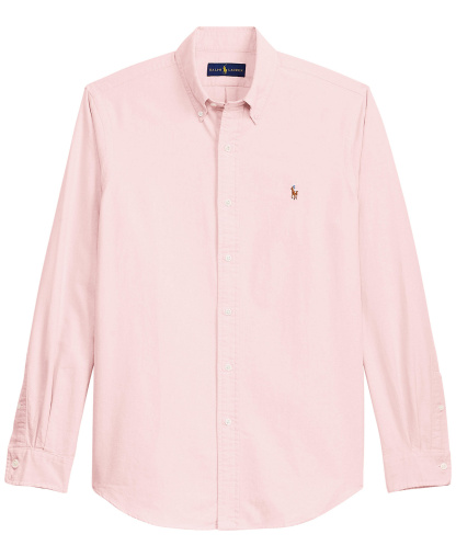 Polo Ralph Lauren Men's Classic-Fit Plaid Brushed Oxford Shirt - Pink