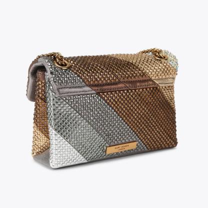 Kurt Geiger London Mini Crystal Kensington Bag - Metallics - view 4